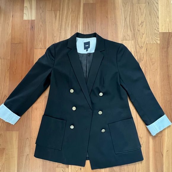 GAP blazer in black with brass colours buttons in good condition - Picture 1 of 3